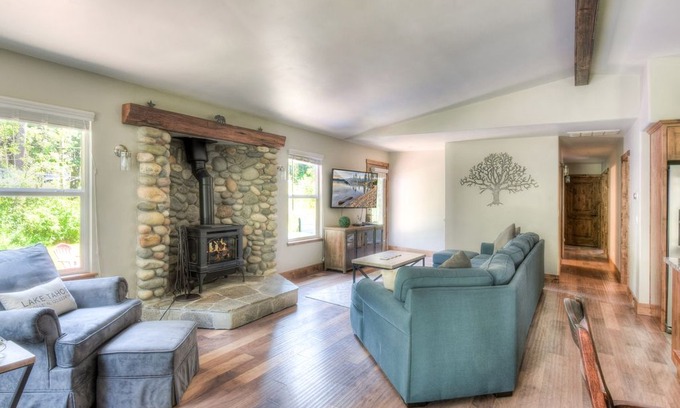 Tahoe Pines House | New Tahoe Pines Home, Private Yard, Pier, Hot Tub
