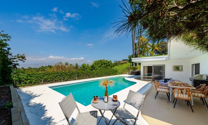 Hollywood Hills House | Spacious Studio City Home: Pool, Jacuzzi, Valley Views, Near Universal