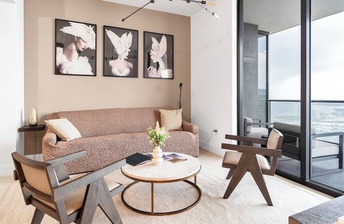 Downtown Miami Apartment | Stunning 3BD Penthouse on 50th Floor with Panoramic Water Views