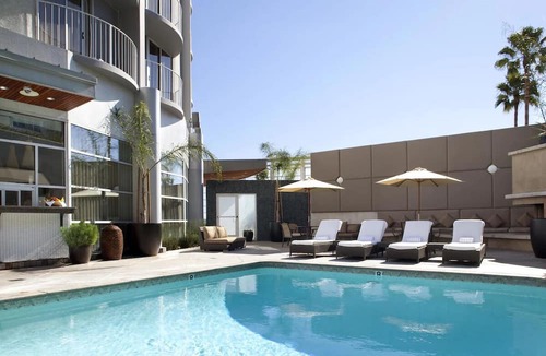 Los Angeles Hotel | 2 West Coast Double Room at Hotel Angeleno w/Rooftop Dining Near UCLA Campus