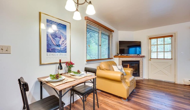 Estes Park Condo Rental: Balcony w/River Views!