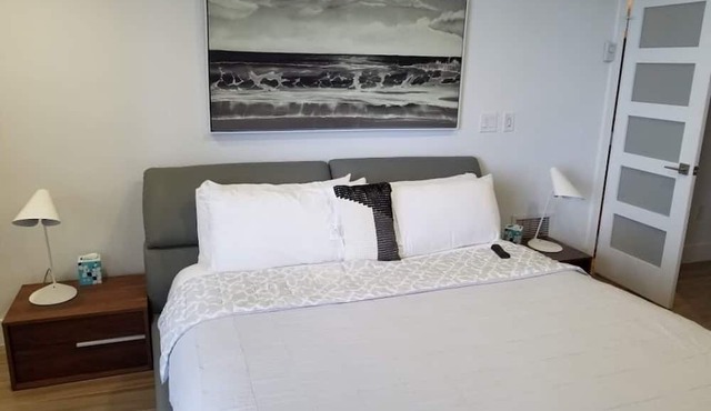 Oceanfront Studio w/balcony & Private Beach - Walk to shops & Dining